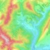 Mapa topográfico La Robine, altitude, relevo