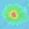 Mapa topográfico Rangitoto Island, altitude, relevo