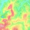 Mapa topográfico Céu Azul, altitude, relevo