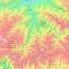 Mapa topográfico Santa Teresa, altitude, relevo