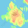 Mapa topográfico Ilha do Rei Guilherme, altitude, relevo