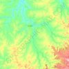 Mapa topográfico Guia Lopes da Laguna, altitude, relevo