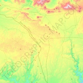 Mapa topográfico Ait Ouafqa, altitude, relevo