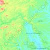 Mapa topográfico Matriz de Camaragibe, altitude, relevo