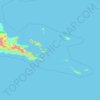 Mapa topográfico Milne Bay, altitude, relevo