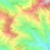 Mapa topográfico Magma, altitude, relevo