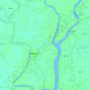 Mapa topográfico Pirojpur Sadar Subdistrict, altitude, relevo