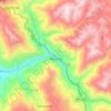 Mapa topográfico Huaylillas, altitude, relevo