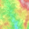 Mapa topográfico Chambon-sur-Dolore, altitude, relevo