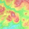 Mapa topográfico Annay-la-Côte, altitude, relevo