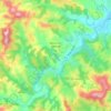 Mapa topográfico Beyrie-sur-Joyeuse, altitude, relevo