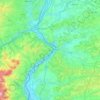Mapa topográfico Vienne Condrieu Agglomération, altitude, relevo