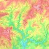 Mapa topográfico Scrignac, altitude, relevo