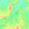 Mapa topográfico Vila Propício, altitude, relevo