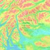 Mapa topográfico Loch Lomond and The Trossachs National Park, altitude, relevo