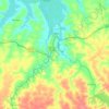Mapa topográfico Chaval, altitude, relevo