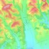 Mapa topográfico Bogács, altitude, relevo