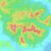 Mapa topográfico Заповедник «Кедровая Падь», altitude, relevo
