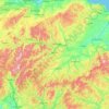 Mapa topográfico Scottish Borders, altitude, relevo