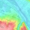 Mapa topográfico Saint-Pierre-la-Garenne, altitude, relevo