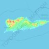 Mapa topográfico Saint Croix, altitude, relevo