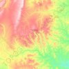 Mapa topográfico Tapiramutá, altitude, relevo