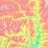 Mapa topográfico Khachu, altitude, relevo