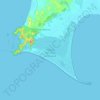 Mapa topográfico Parque Estadual de Itapuã, altitude, relevo