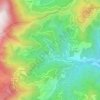 Mapa topográfico Poggio-Marinaccio, altitude, relevo
