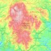 Mapa topográfico Dartmoor National Park, altitude, relevo