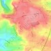 Mapa topográfico Wickersley, altitude, relevo