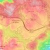Mapa topográfico Lixa do Alvão, altitude, relevo