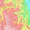 Mapa topográfico Pachitea, altitude, relevo