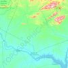 Mapa topográfico Belém do São Francisco, altitude, relevo