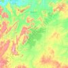 Mapa topográfico Lake Argyle, altitude, relevo