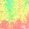Mapa topográfico Ibiaçá, altitude, relevo