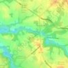 Mapa topográfico Mullica Hill, altitude, relevo