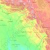 Mapa topográfico هەرێمی کوردستان, altitude, relevo