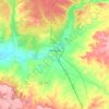Mapa topográfico Almazán, altitude, relevo