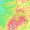 Mapa topográfico Zec Jaro, altitude, relevo
