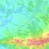 Mapa topográfico Sarzedo, altitude, relevo