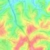 Mapa topográfico Floramar, altitude, relevo