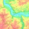 Mapa topográfico Ingrandes, altitude, relevo