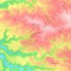 Mapa topográfico Rullac-Saint-Cirq, altitude, relevo