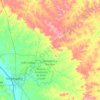 Mapa topográfico Senador La Rocque, altitude, relevo
