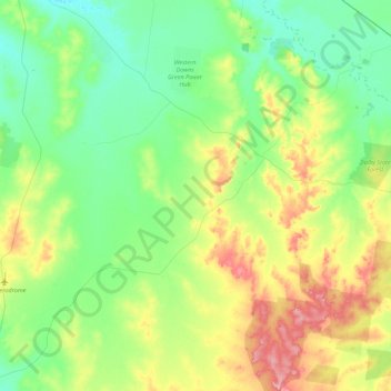 Mapa topográfico Kogan, altitude, relevo