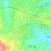 Mapa topográfico Colina Azul, altitude, relevo