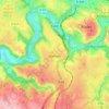 Mapa topográfico Olemps, altitude, relevo