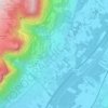 Mapa topográfico La Terrasse, altitude, relevo