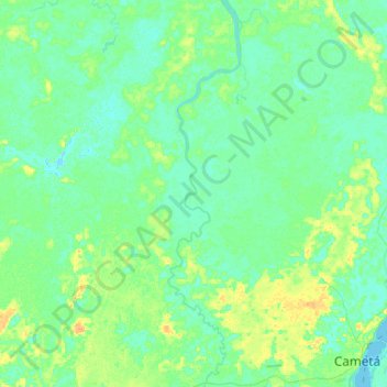Mapa topográfico Torres do Cupijó, altitude, relevo